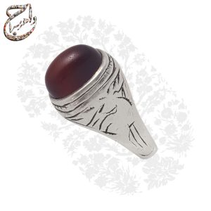 انگشتر عقیق یمنی سرخ کهنه و اصیل