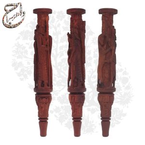دکوری فیلتر سیگار چوبی منبتکاریشده از چوب گردو