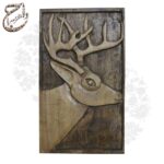 تابلو چوبی یکتکه معرقکاریشده طرح گوزن