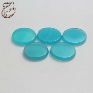 پک پنج عددی عقیق آبی رنگ شده آزمایشگاهی